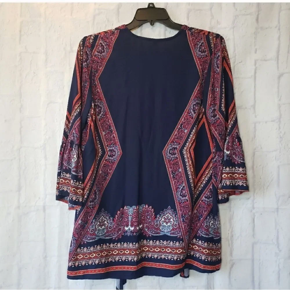 XHILARATION Boho Open Front Kimono-style  Jacket  XS/S - Picture 7 of 7